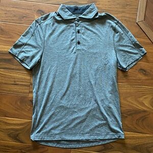 lululemon athletica Heather Gray Polo Shirt